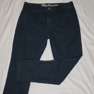 Madewell Dark Wash  High Rise Crop Jeans